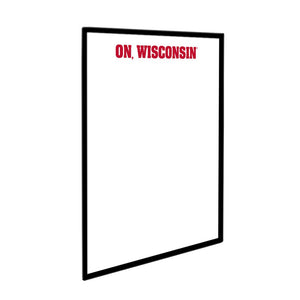 Wisconsin Badgers: On, Wisconsin - Framed Dry Erase Wall Sign - The Fan-Brand