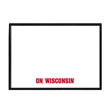 Load image into Gallery viewer, Wisconsin Badgers: On, Wisconsin - Framed Dry Erase Wall Sign - The Fan-Brand