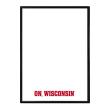 Load image into Gallery viewer, Wisconsin Badgers: On, Wisconsin - Framed Dry Erase Wall Sign - The Fan-Brand