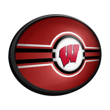 Load image into Gallery viewer, Wisconsin Badgers: Oval Slimline Lighted Wall Sign - The Fan-Brand