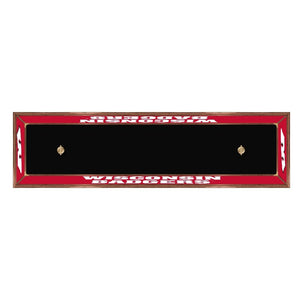 Wisconsin Badgers: Premium Wood Pool Table Light - The Fan-Brand