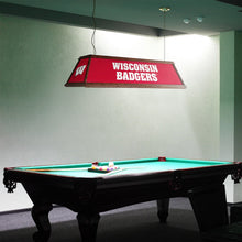 Load image into Gallery viewer, Wisconsin Badgers: Premium Wood Pool Table Light - The Fan-Brand