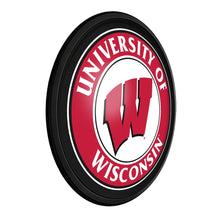 Load image into Gallery viewer, Wisconsin Badgers: Round Slimline Lighted Wall Sign - The Fan-Brand