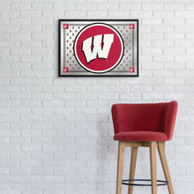 Load image into Gallery viewer, Wisconsin Badgers: Team Spirit - Framed Mirrored Wall Sign - The Fan-Brand