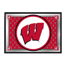 Load image into Gallery viewer, Wisconsin Badgers: Team Spirit - Framed Mirrored Wall Sign - The Fan-Brand