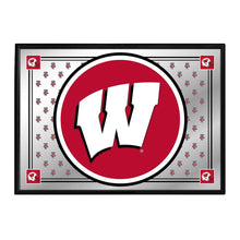 Load image into Gallery viewer, Wisconsin Badgers: Team Spirit - Framed Mirrored Wall Sign - The Fan-Brand