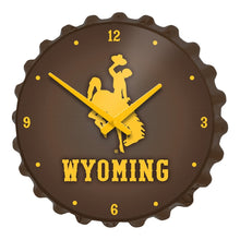 Load image into Gallery viewer, Wyoming Cowboys: Bottle Cap Wall Clock - The Fan-Brand