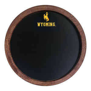 Wyoming Cowboys: Chalkboard "Faux" Barrel Top Sign - The Fan-Brand