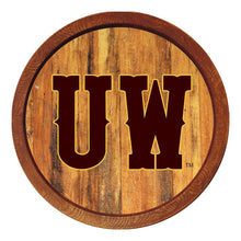 Load image into Gallery viewer, Wyoming Cowboys: &quot;Faux&quot; Barrel Top Sign - The Fan-Brand