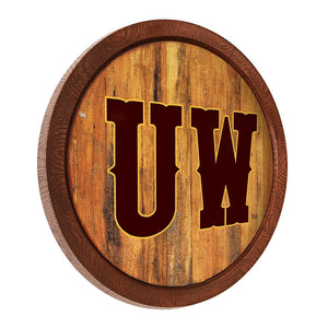 Wyoming Cowboys: "Faux" Barrel Top Sign - The Fan-Brand