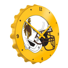 Load image into Gallery viewer, Wyoming Cowboys: Helmet - Bottle Cap Wall Clock - The Fan-Brand