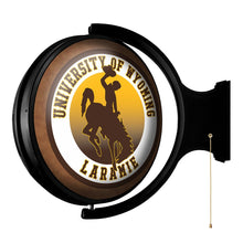 Load image into Gallery viewer, Wyoming Cowboys: Original Round Rotating Lighted Wall Sign - The Fan-Brand