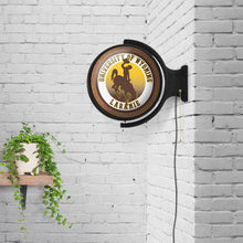 Load image into Gallery viewer, Wyoming Cowboys: Original Round Rotating Lighted Wall Sign - The Fan-Brand