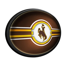 Load image into Gallery viewer, Wyoming Cowboys: Oval Slimline Lighted Wall Sign - The Fan-Brand