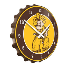 Load image into Gallery viewer, Wyoming Cowboys: Pistol Pete - Bottle Cap Wall Clock - The Fan-Brand