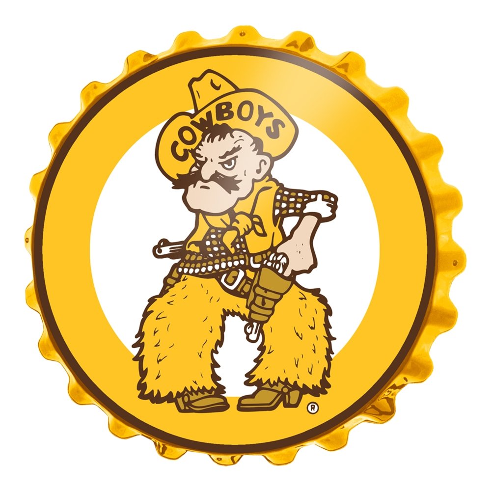 Wyoming Cowboys: Pistol Pete - Bottle Cap Wall Sign - The Fan-Brand