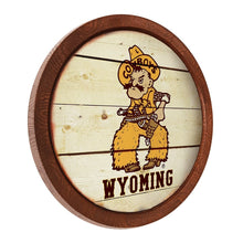 Load image into Gallery viewer, Wyoming Cowboys: Pistol Pete - &quot;Faux&quot; Barrel Top Sign - The Fan-Brand