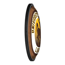 Load image into Gallery viewer, Wyoming Cowboys: Round Slimline Lighted Wall Sign - The Fan-Brand