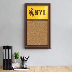 Wyoming Cowboys: WYO - Cork Note Board - The Fan-Brand