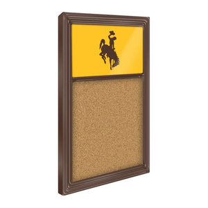 Wyoming Cowboys: WYO - Cork Note Board - The Fan-Brand