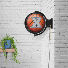 Load image into Gallery viewer, Xavier Musketeers: Basketball - Original Round Rotating Lighted Wall Sign - The Fan-Brand