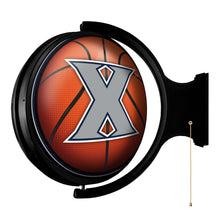 Load image into Gallery viewer, Xavier Musketeers: Basketball - Original Round Rotating Lighted Wall Sign - The Fan-Brand
