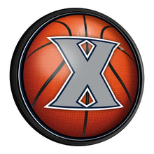 Load image into Gallery viewer, Xavier Musketeers: Basketball - Round Slimline Lighted Wall Sign - The Fan-Brand