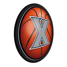 Load image into Gallery viewer, Xavier Musketeers: Basketball - Round Slimline Lighted Wall Sign - The Fan-Brand