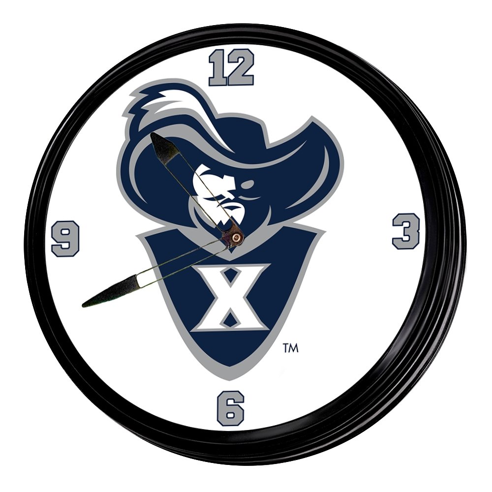 Xavier Musketeers: Mascot - Retro Lighted Wall Clock - The Fan-Brand