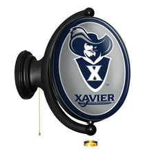 Load image into Gallery viewer, Xavier Musketeers: Musketeer - Original Oval Rotating Lighted Wall Sign - The Fan-Brand