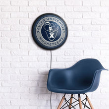 Load image into Gallery viewer, Xavier Musketeers: Musketeer - Round Slimline Lighted Wall Sign - The Fan-Brand