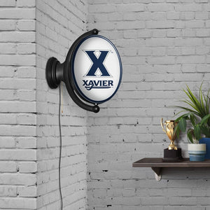 Xavier Musketeers: Original Oval Rotating Lighted Wall Sign - The Fan-Brand