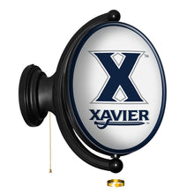 Load image into Gallery viewer, Xavier Musketeers: Original Oval Rotating Lighted Wall Sign - The Fan-Brand