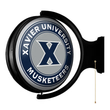 Load image into Gallery viewer, Xavier Musketeers: Original Round Rotating Lighted Wall Sign - The Fan-Brand