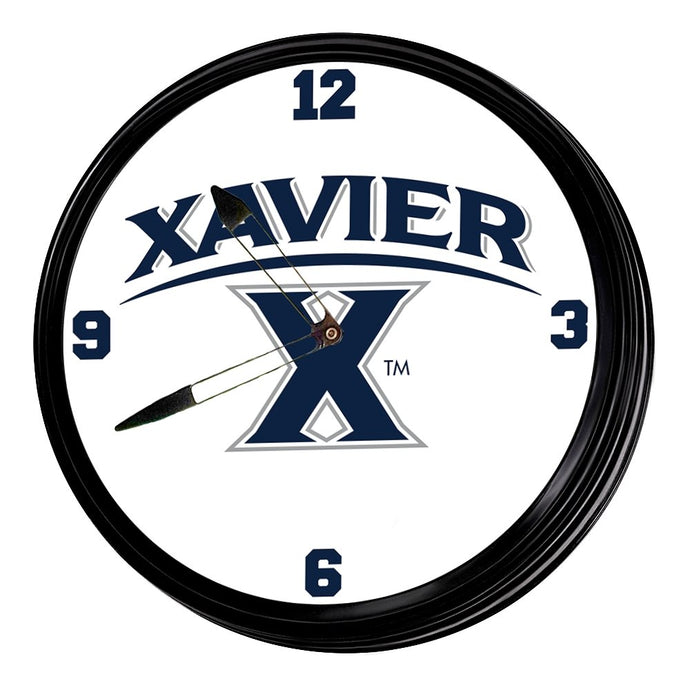 Xavier Musketeers: Retro Lighted Wall Clock - The Fan-Brand