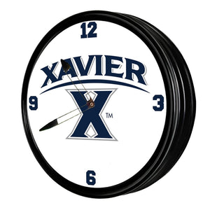 Xavier Musketeers: Retro Lighted Wall Clock - The Fan-Brand