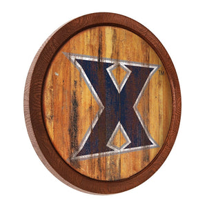 Xavier Musketeers: Weathered "Faux" Barrel Top Sign - The Fan-Brand