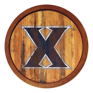 Xavier Musketeers: Weathered "Faux" Barrel Top Sign - The Fan-Brand