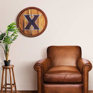 Xavier Musketeers: Weathered "Faux" Barrel Top Sign - The Fan-Brand